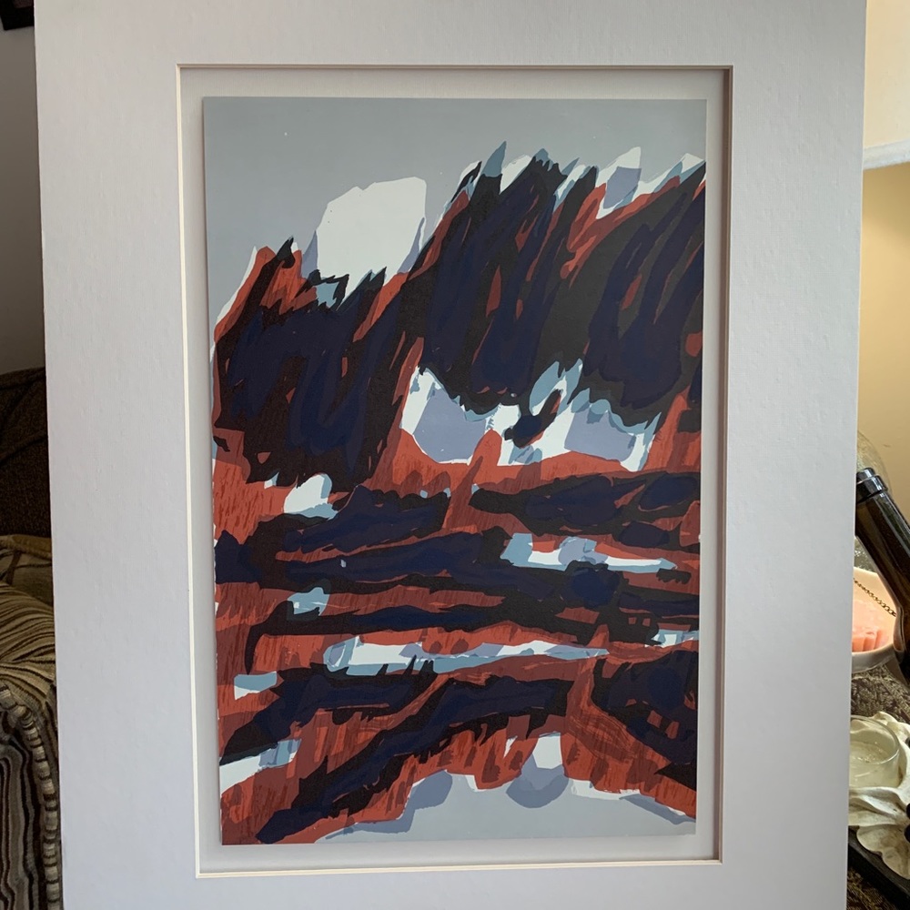 RAOUL UBAC Original Lithograph (1964) 15x11" matted to 16x20 w COA